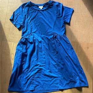 Blue women Short Sleeve Twirl Dress - Unbranded